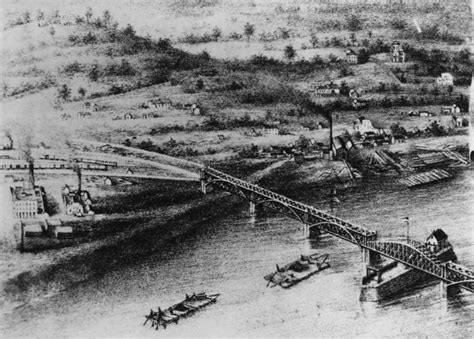 first steel bridge across the mississippi